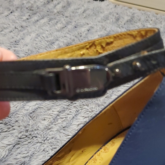 Coach Black and Blue Heels - Picture 4 of 14